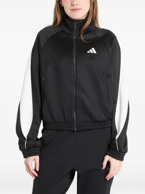 Stadium logo-print zip-up sweatshirt by ADIDAS