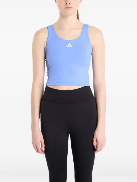 Studio All Me logo-print cropped tank top by ADIDAS