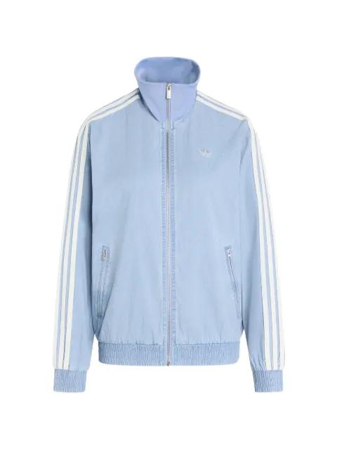 Summer Glow Firebird side-stripe zip-up sweatshirt by ADIDAS