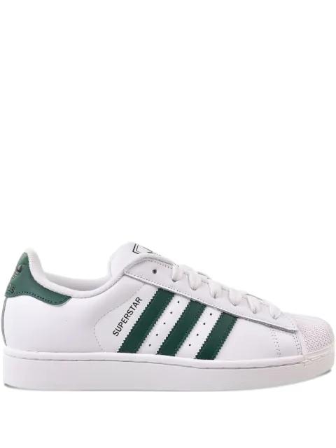 Superstar II "White/Collegiate Green" sneakers by ADIDAS
