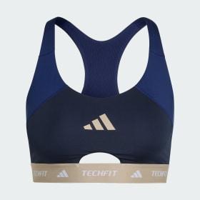 TECHFIT Workout Color Block Medium Support Bra by ADIDAS