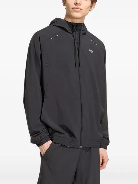 Tech Trefoil Essentials zip-up hoodie by ADIDAS