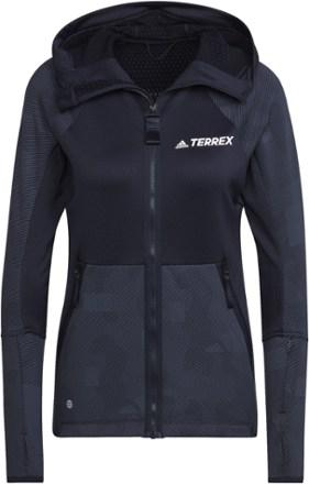 Terrex Tech Flooce Hooded Hiking Fleece Jacket by ADIDAS Terrex Tech Flooce Hooded Hiking Fleece Jacket by ADIDAS