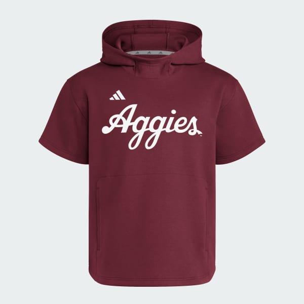 Texas A&M Aggies Dugout Short Sleeve Hoodie by ADIDAS
