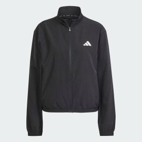 Train Essentials 3-Stripes Woven Warm-Up Jacket by ADIDAS