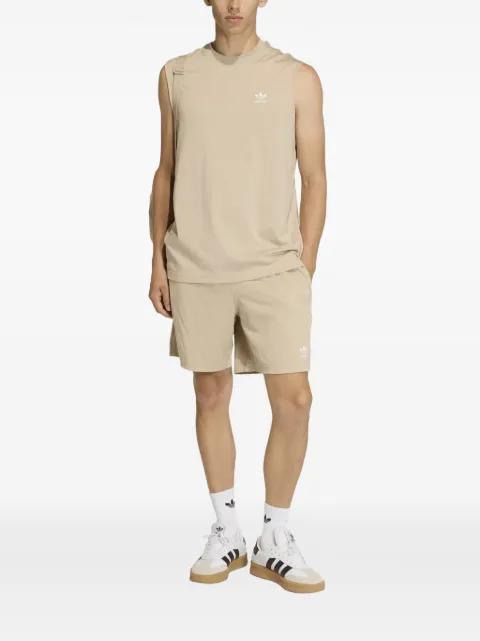 Trefoil Essentials logo-print mesh shorts by ADIDAS