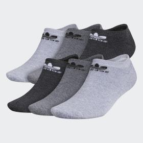 Trefoil No-Show Socks 6 Pairs by ADIDAS