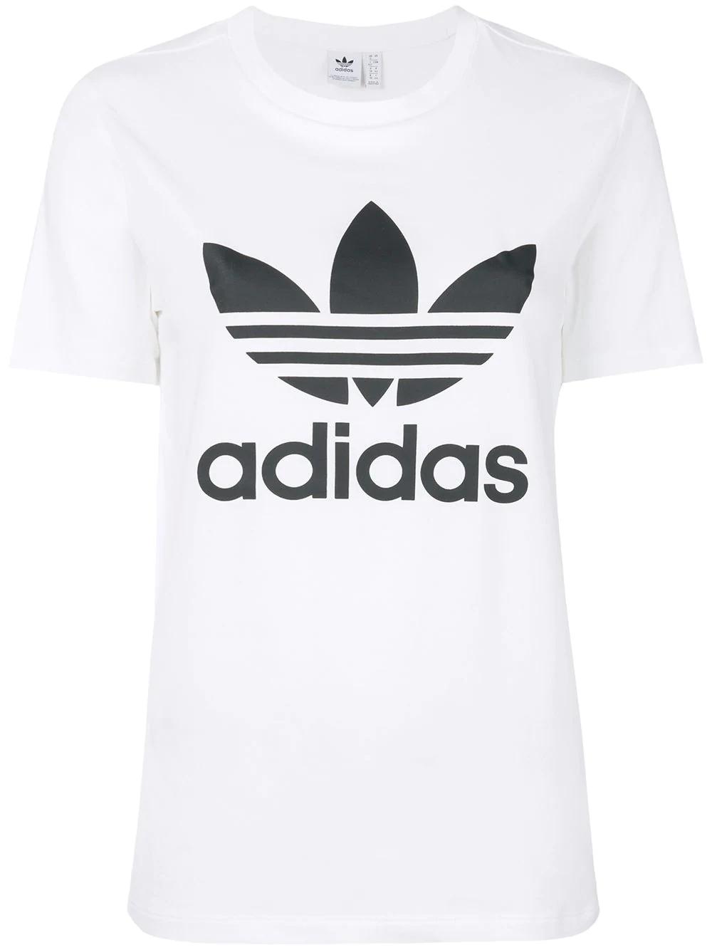 Trefoil-logo crew-neck T-shirt by ADIDAS