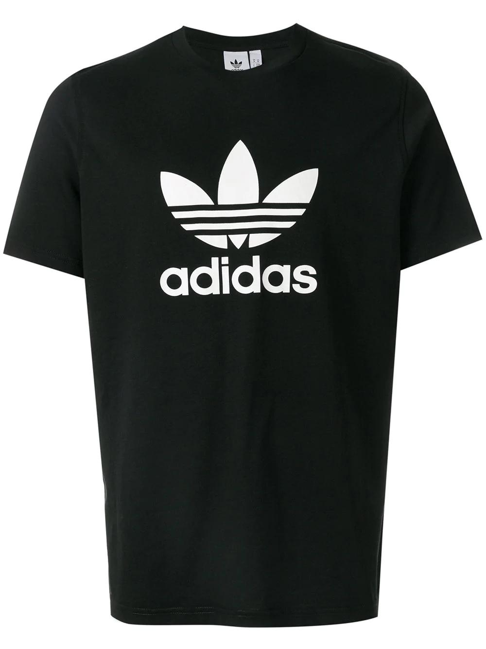 Trefoil logo-print T-shirt by ADIDAS
