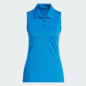 ULTIMATE365 JACQUARD SLEEVELESS POLO Shirt by ADIDAS