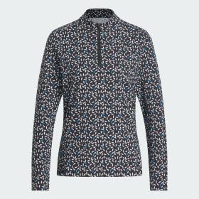 ULTIMATE365 PRINTED QUARTER-ZIP MOCK Polo Shirt by ADIDAS