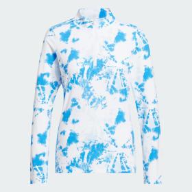 ULTIMATE365 PRINTED QUARTER-ZIP MOCK Polo Shirt by ADIDAS