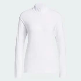 Ultimate365 Solid Quarter-Zip Mock Polo Shirt by ADIDAS