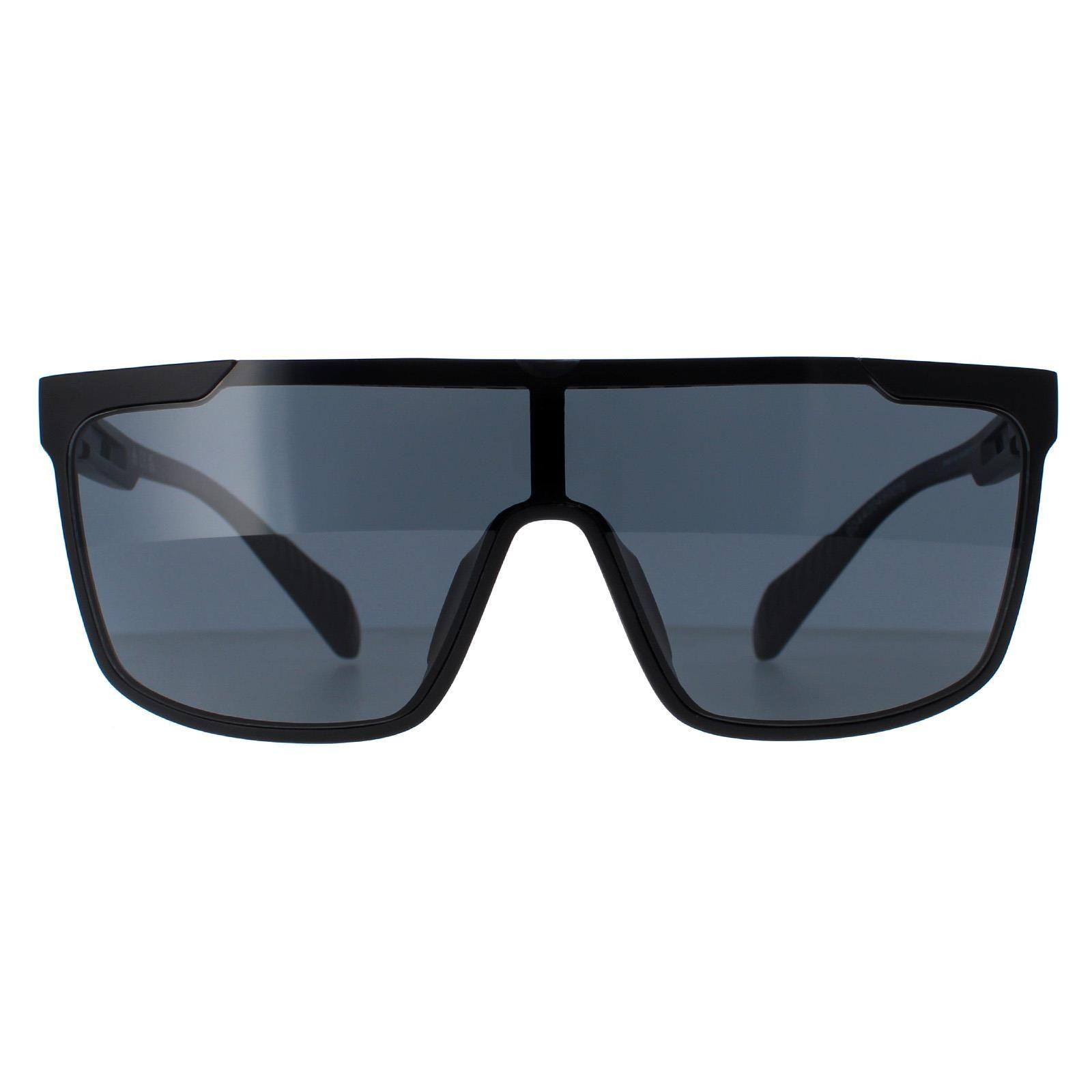 Visor Matte Black Smoke Polarized SP0020 by ADIDAS Visor Matte Black Smoke Polarized SP0020 by ADIDAS