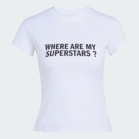WHERE ARE MY SUPERSTARS WMNS TEE by ADIDAS
