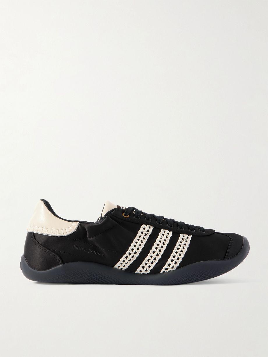 + Wales Bonner Karintha leather and crochet-trimmed satin sneakers by ADIDAS