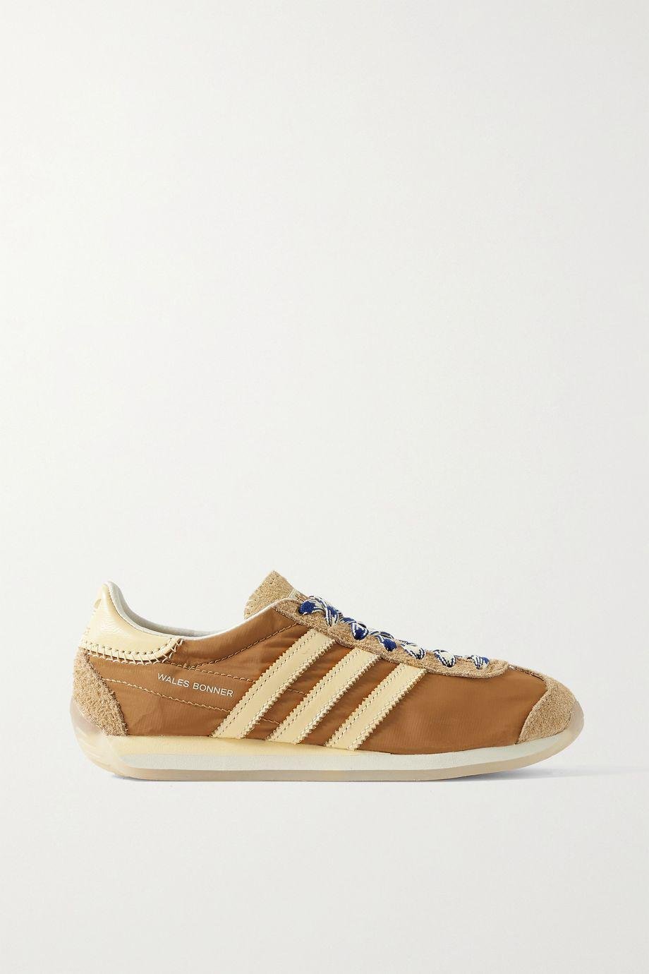 + Wales Bonner suede and leather-trimmed shell sneakers by ADIDAS