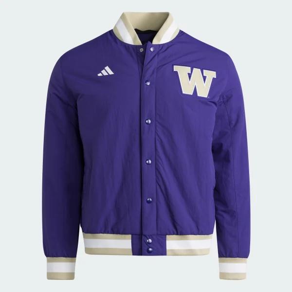 Washington Huskies Coaches Dugout Jacket by ADIDAS