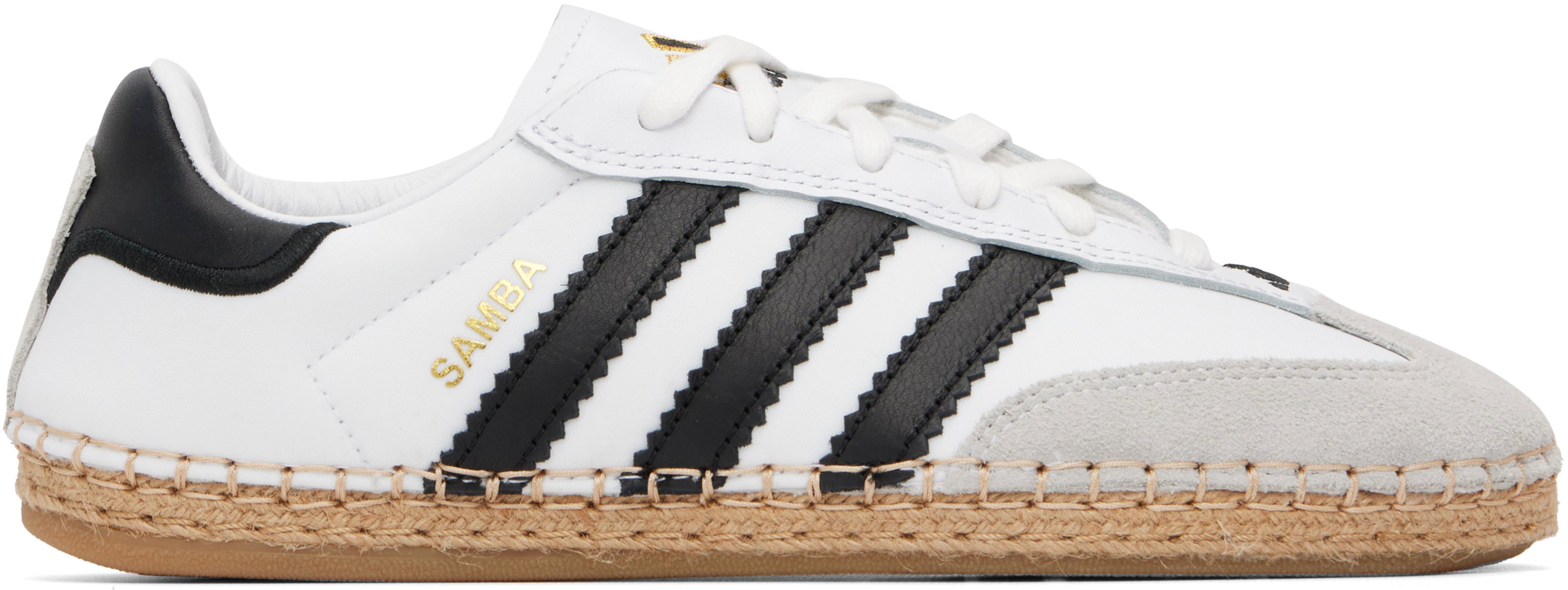 White Edison Chen Edition CLOT Samba Sneakers by ADIDAS