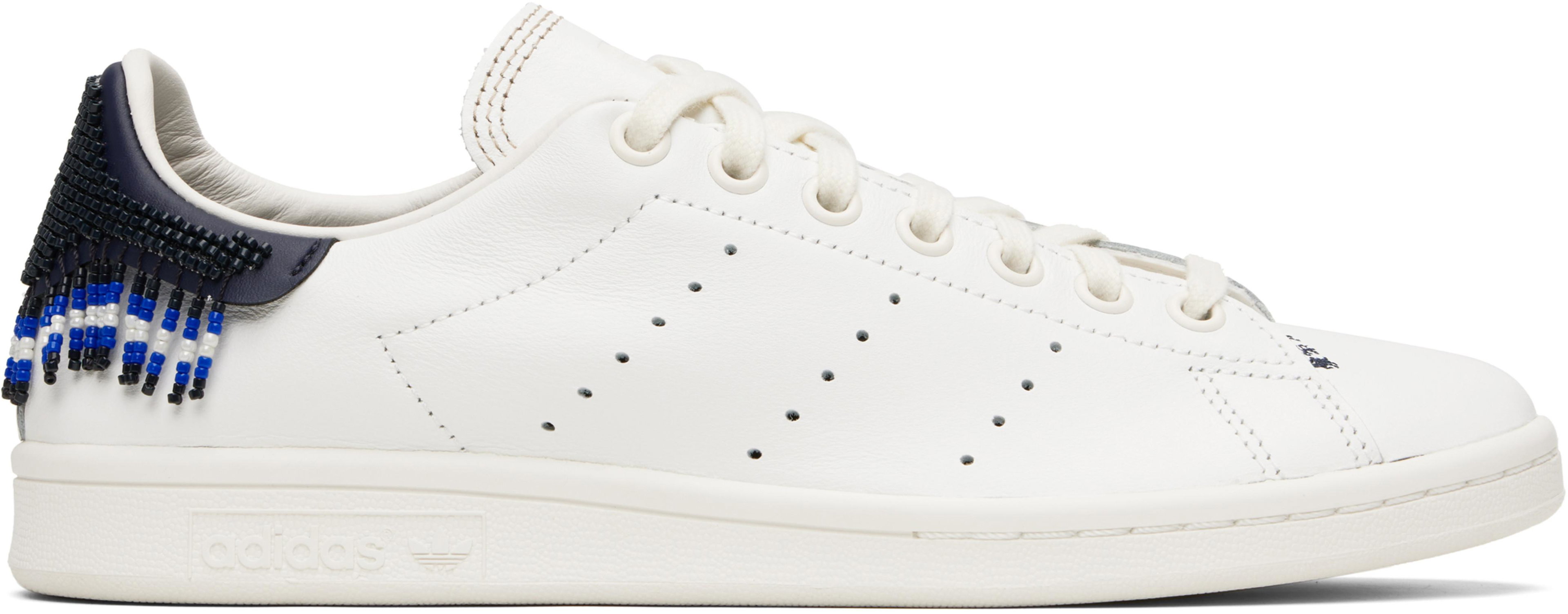 White Edison Chen Edition CLOT Stan Smith Sneakers by ADIDAS