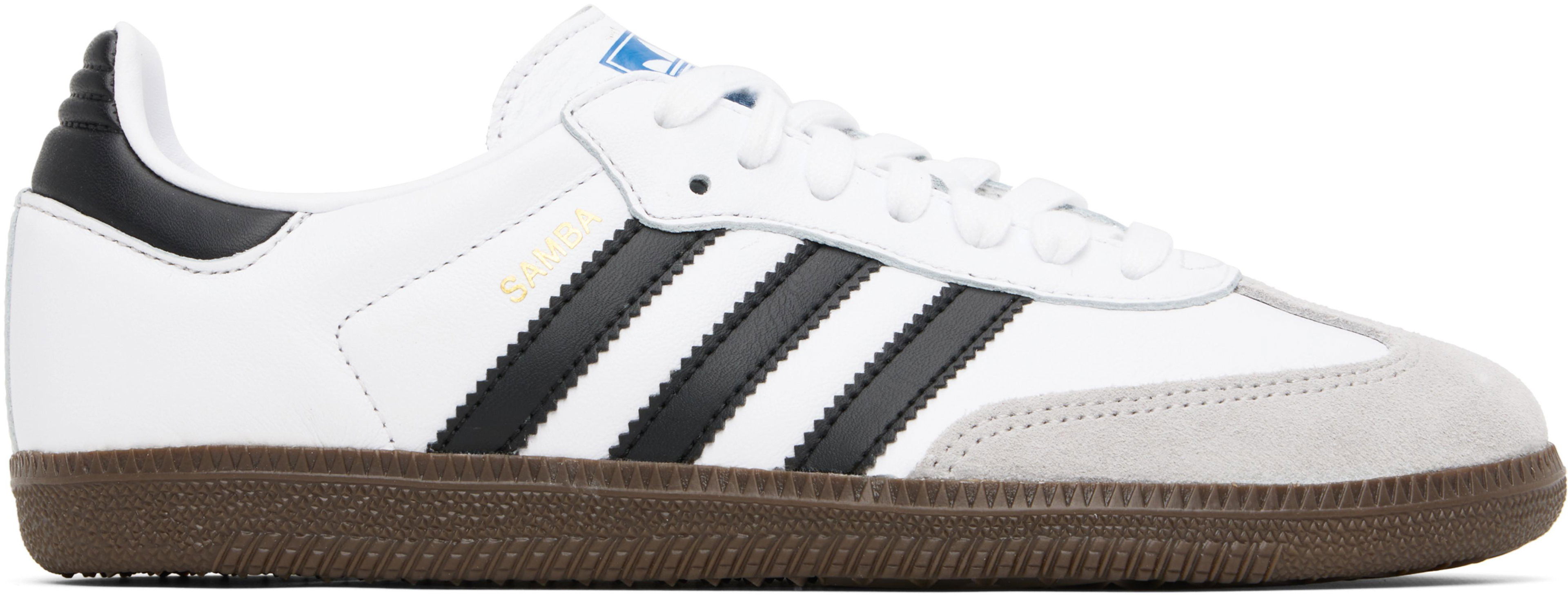White & Black Samba OG Sneakers by ADIDAS