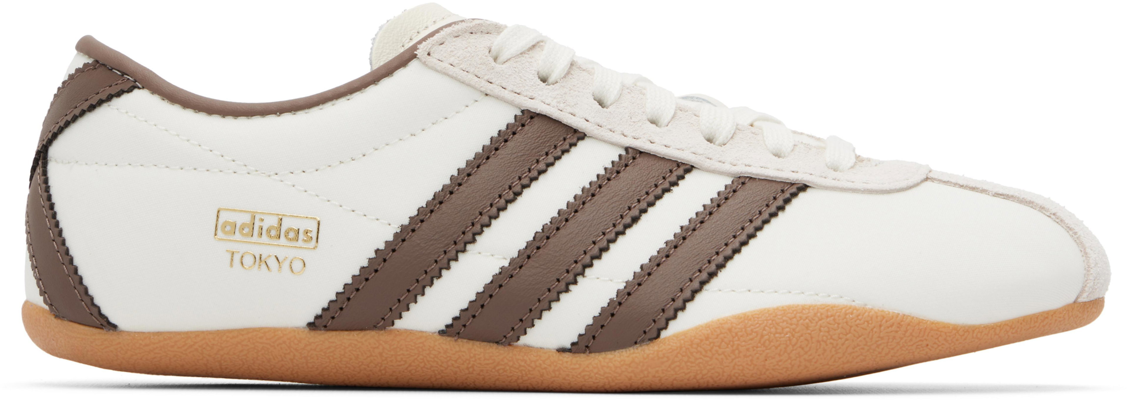 White & Brown Tokyo Sneakers by ADIDAS