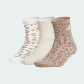 Women's Leopard Luxe 3-Pack High Quarter by ADIDAS