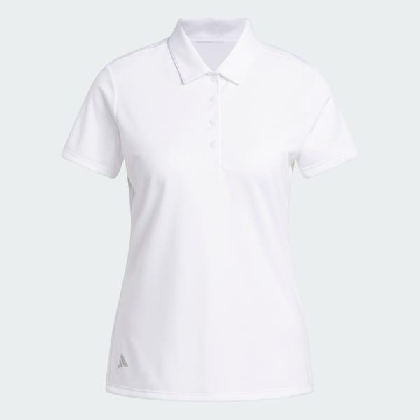 Women's Solid Performance Short Sleeve Polo Shirt by ADIDAS