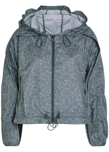 Printed hoodied shell jacket by ADIDAS X STELLA MCCARTNEY
