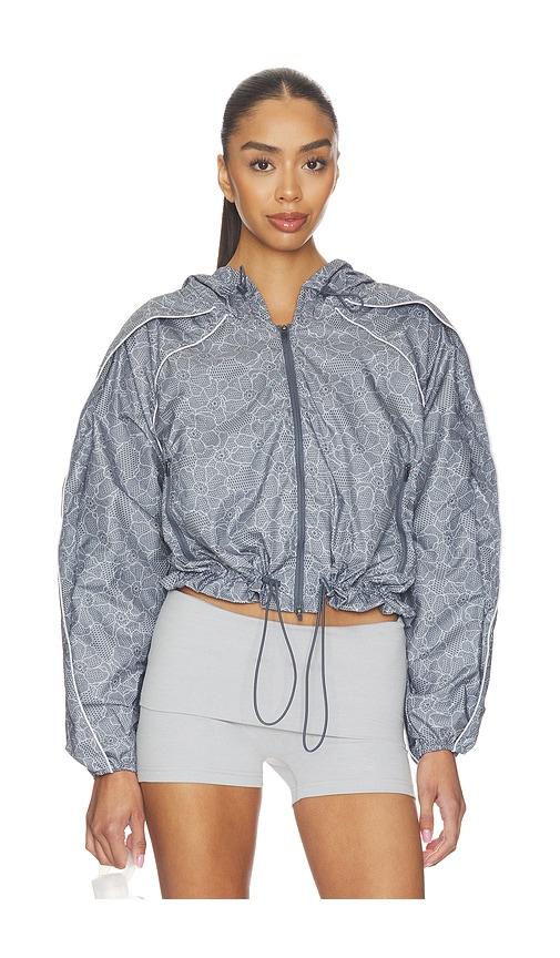 adidas by Stella McCartney Running Print Jacket in Grey by ADIDAS X STELLA MCCARTNEY