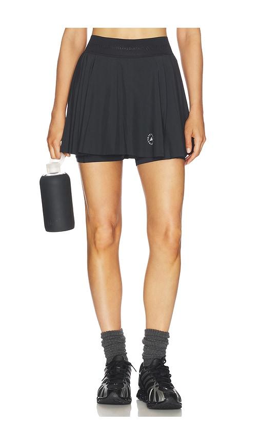 adidas by Stella McCartney True Purpose Training Pleated Skort in Black by ADIDAS X STELLA MCCARTNEY
