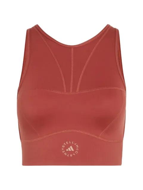 cut-out logo-print top by ADIDAS X STELLA MCCARTNEY