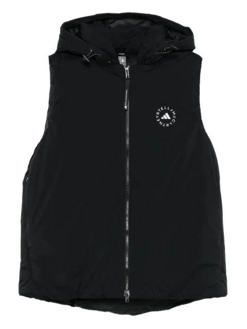 hoodied zip-front waistcoat by ADIDAS X STELLA MCCARTNEY