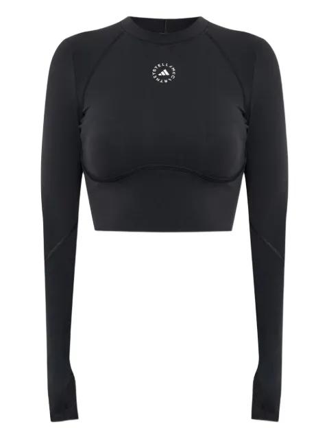 logo-detail long-sleeve top by ADIDAS X STELLA MCCARTNEY