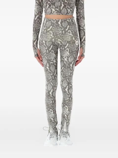 snake-print leggings by ADIDAS X STELLA MCCARTNEY