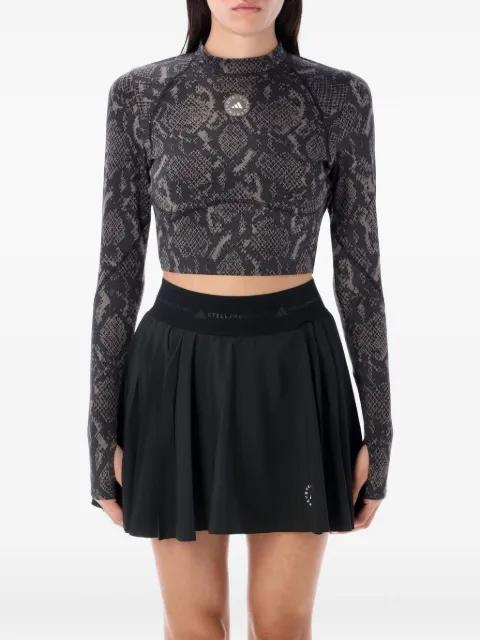 snake-print long-sleeve top by ADIDAS X STELLA MCCARTNEY