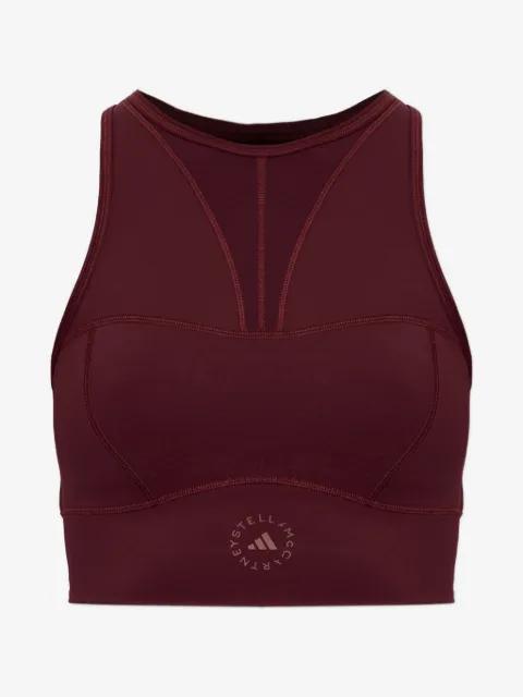 x Stella McCartney mesh-panelled cut-out sports top by ADIDAS X STELLA MCCARTNEY