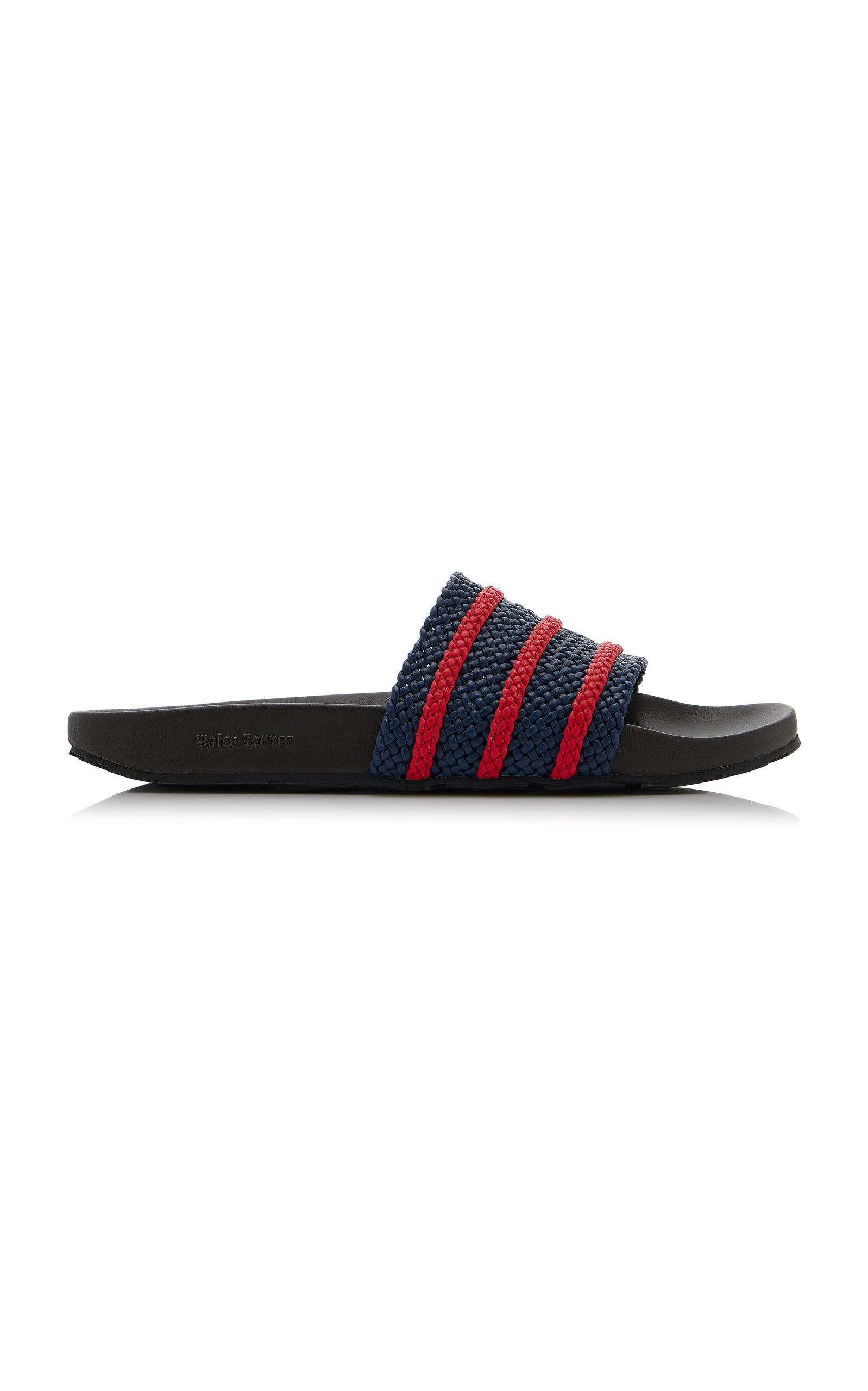 Adidas x Wales Bonner Adilette Leather Slides - Moda Operandi by ADIDAS X WALES BONNER
