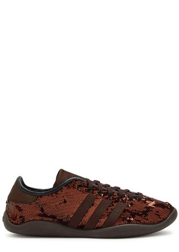 X Wales Bonner Karintha sequin and satin sneakers by ADIDAS X WALES BONNER