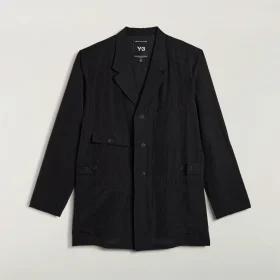 Y-3 CRINKLE VISCOSE CHORE COAT by ADIDAS