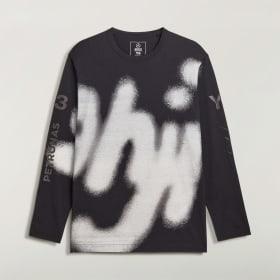 Y-3 MERCEDES - AMG PETRONAS FORMULA 1 TEAM YOHJI GRAPHIC LONG SLEEVE TEE by ADIDAS