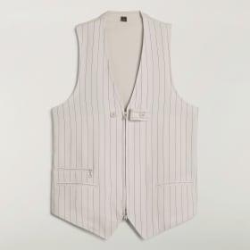 Y-3 SPORT UNIFORM PINSTRIPE TAILORED VEST by ADIDAS