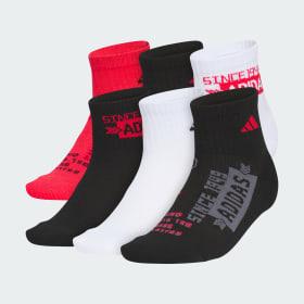 Youth Cushioned Graphic 6-Pack Quarter by ADIDAS