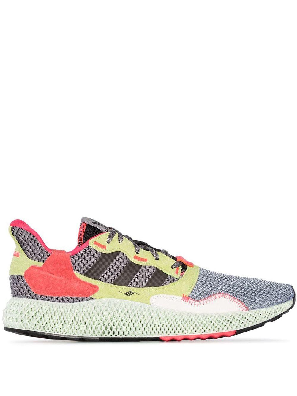 ZX 4000 4D "Grey/High Res Yellow" sneakers by ADIDAS