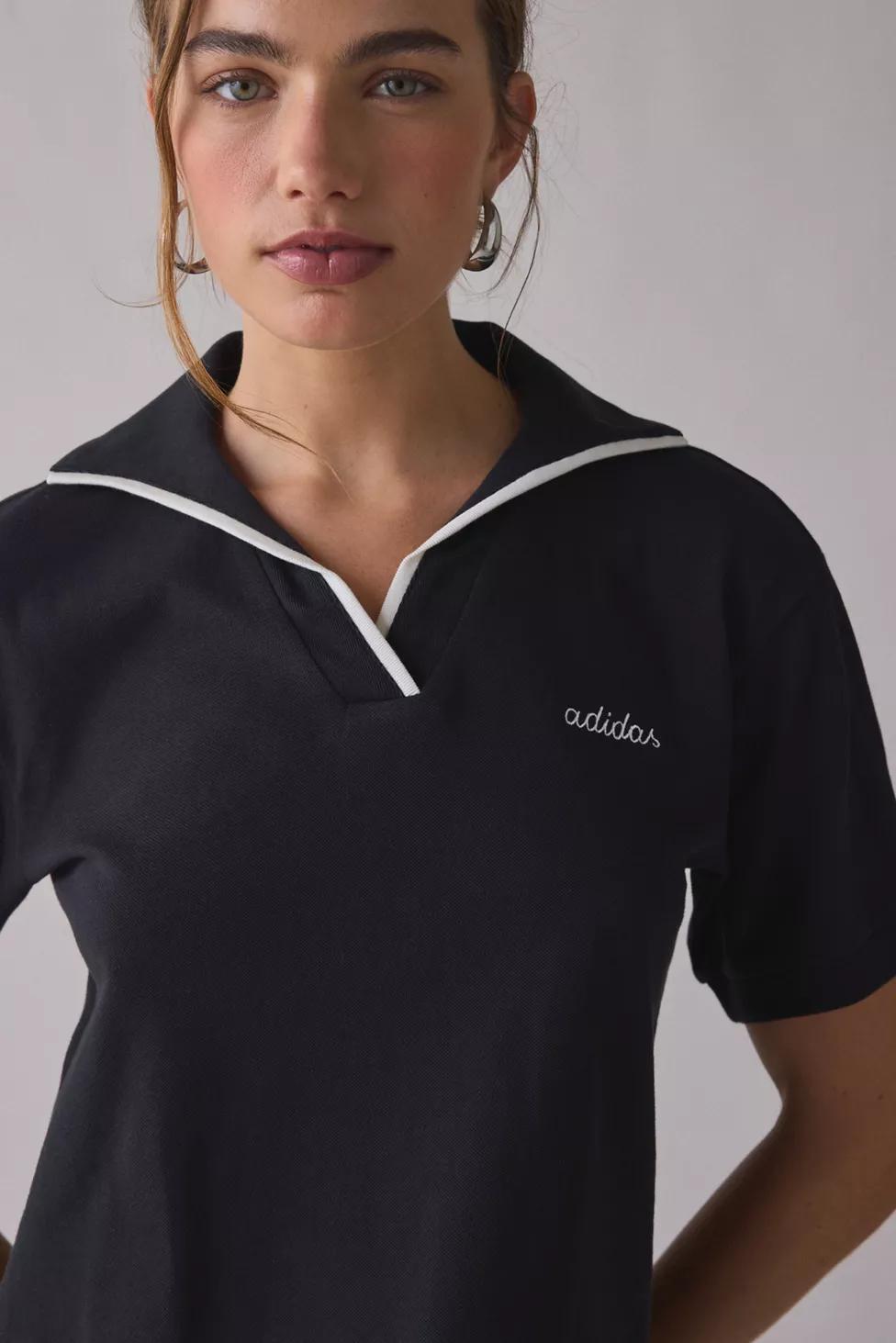adidas Color Pop Short Sleeve Cropped Polo Shirt by ADIDAS