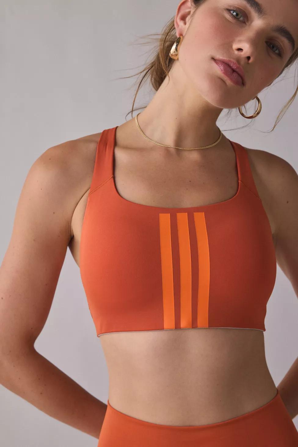 adidas Optime Workout 3-Stripes Sports Bra by ADIDAS