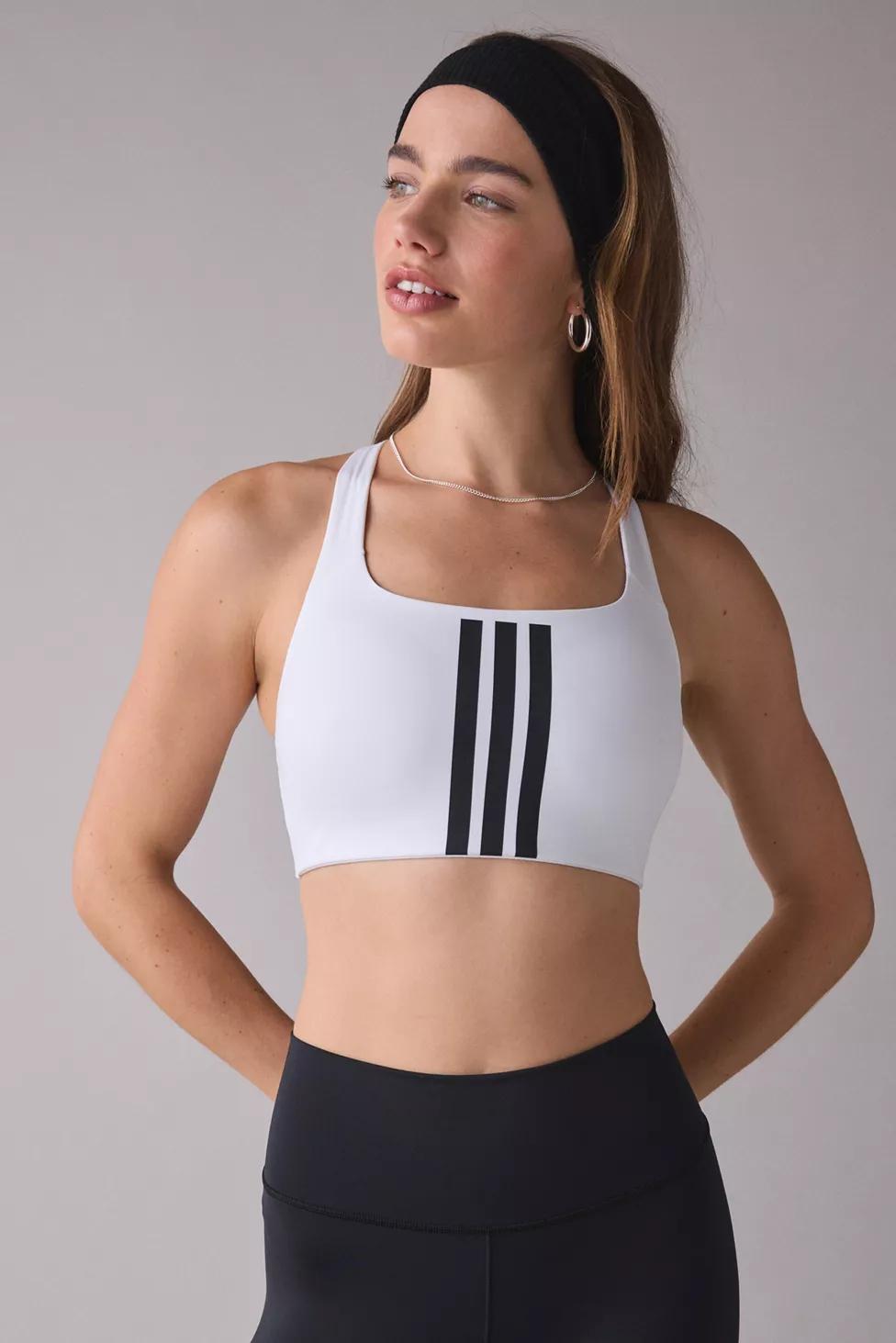 adidas Optime Workout 3-Stripes Sports Bra by ADIDAS