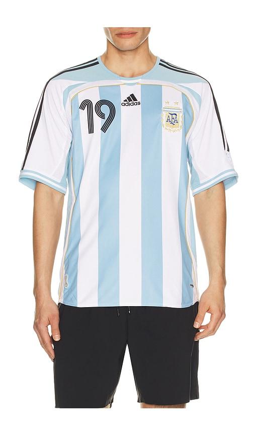 adidas Originals AFA Argentina Home 2006 Messi 19 World Cup Jersey in Baby Blue by ADIDAS