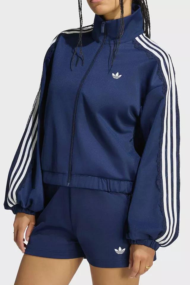 adidas Originals Archive Lace Trim Oversized Track Jacket by ADIDAS