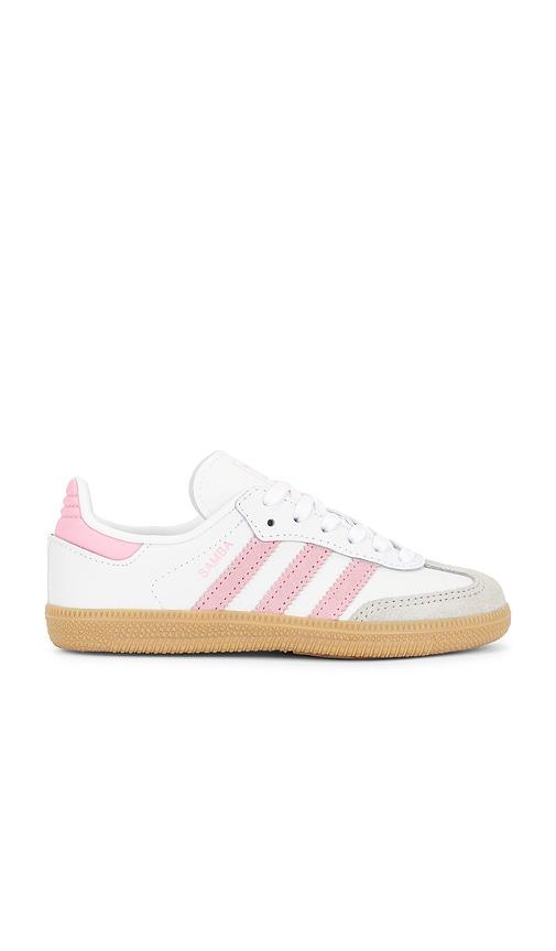 adidas Originals Kids Samba Og in White,Pink by ADIDAS